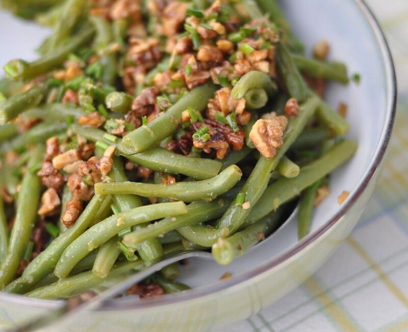 Lemon-Walnut Green Bean Salad Vegan