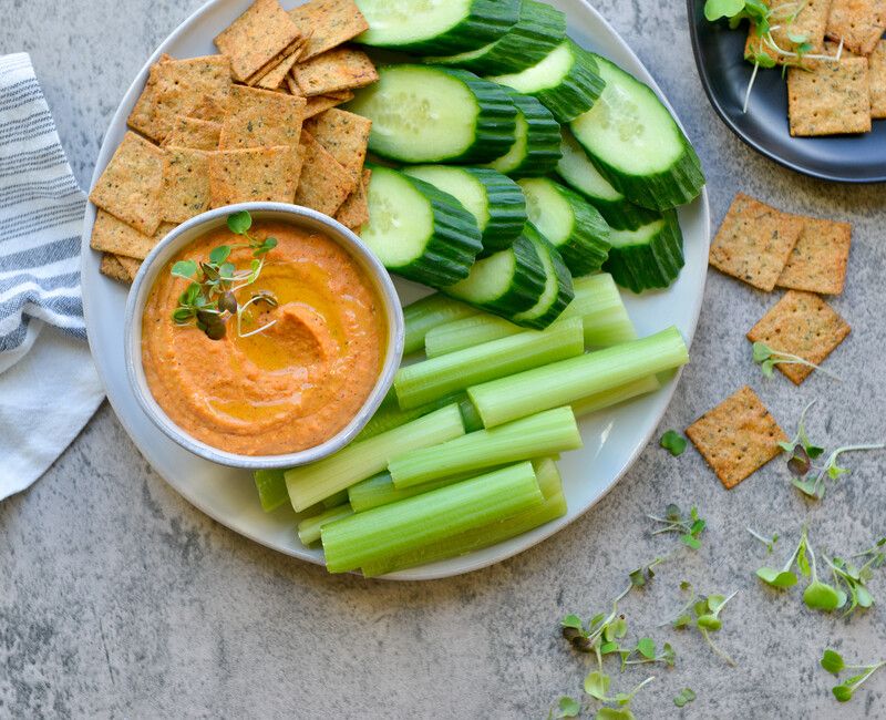 Roasted Red Pepper Chickpea Dip