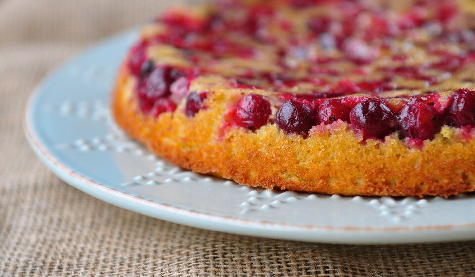 Cranberry Orange Upside Down Cake (grain-free)