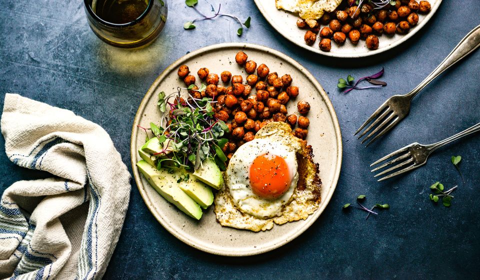 FRIED HARISSA CHICKPEAS AND EGGS-1