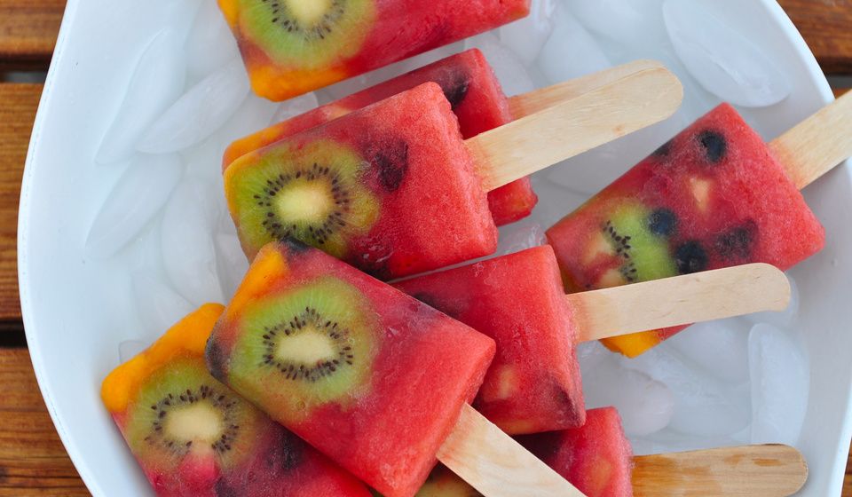 Watermelon Whole Fruit Popsicles